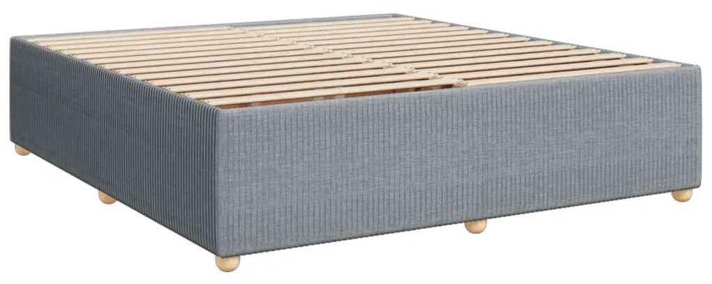 ΚΡΕΒΑΤΙ BOXSPRING ΜΕ ΣΤΡΩΜΑ ΑΝΟΙΧΤΟ ΓΚΡΙ 200X200 ΕΚ. ΥΦΑΣΜΑΤΙΝΟ 3292156