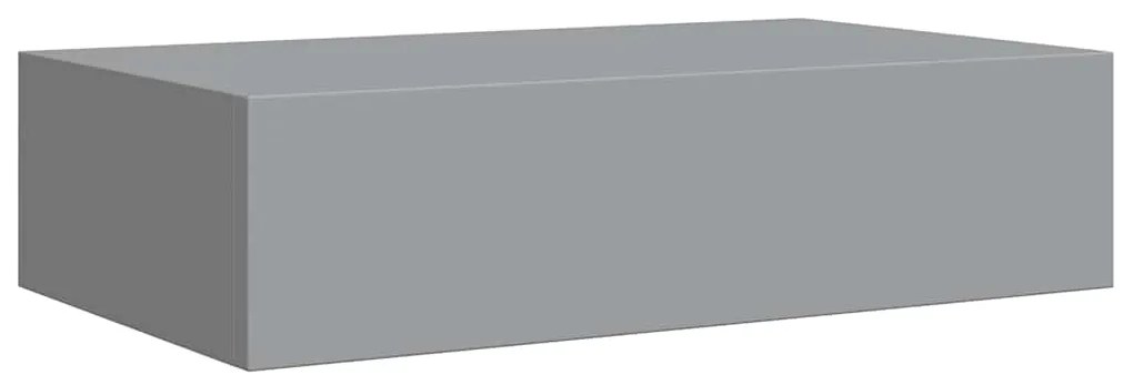 vidaXL Ράφια Τοίχου με Συρτάρια 2 Τεμ. Γκρι 40 x 23,5 x 10εκ. από MDF