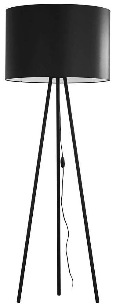 Φωτιστικό Δαπέδου Winston 5147 1xΕ27 15W Φ60cm 165cm Black TK Lighting