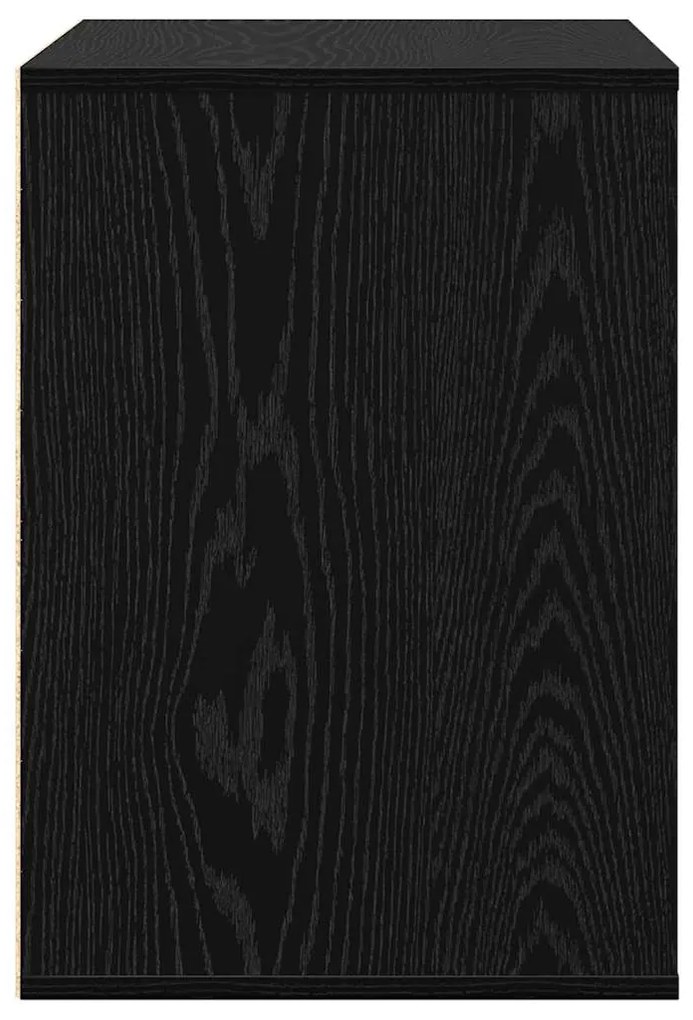 vidaXL Ντουλάπι με Συρτάρια Μαύρο 60 x 41 x 58 cm Επεξεργασμένο ξύλο