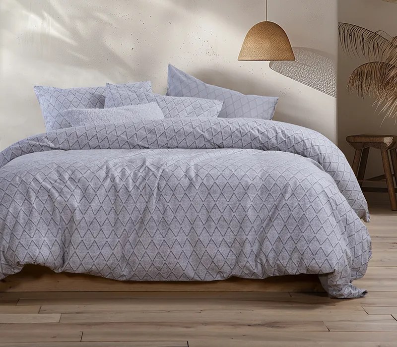 Σετ Παπλωματοθηκη Υπερδιπλη Torredo Grey 240X230 Nef-Nef Homeware