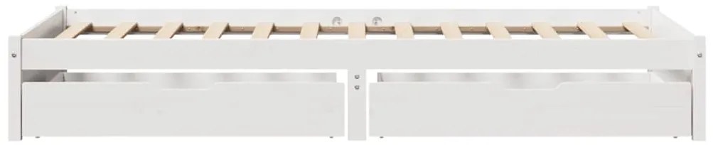 vidaXL Σκελετός Κρεβ. Χωρίς Στρώμα Λευκό 90x190 εκ Μασίφ Πεύκο