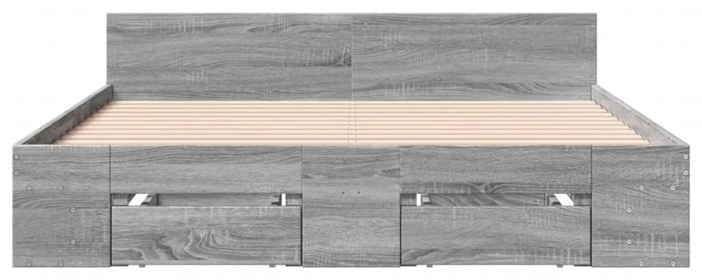 ΠΛΑΙΣΙΟ ΚΡΕΒΑΤΙΟΥ ΜΕ ΣΥΡΤΑΡΙΑ ΓΚΡΙ SONOMA 140X190ΕΚ. ΕΠΕΞ. ΞΥΛΟ 3280767