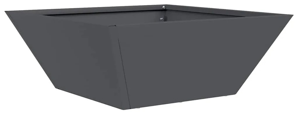 vidaXL Γλάστρα Κήπου 5 pcs Ανθρακί 40 x 40 x 15 cm Ατσάλι