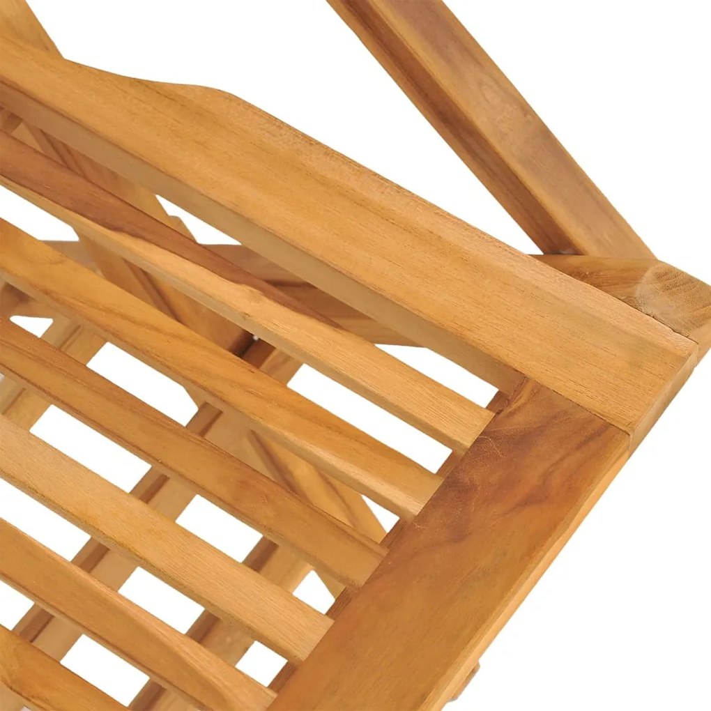 vidaXL Καρέκλες Κήπου Πτυσσόμενες 8 τεμ. 55x62x90 εκ. Μασίφ Ξύλο Teak