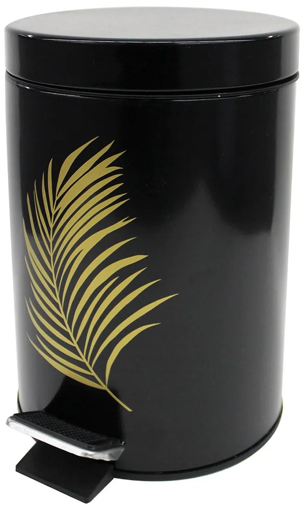 Κάδος Απορριμμάτων Μπάνιου L-C Orbella Noir/Or 1800965
