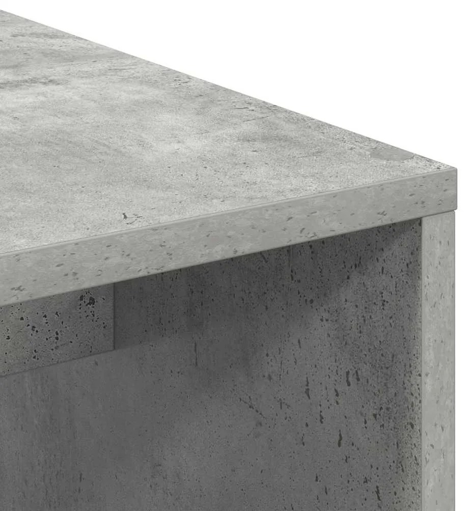 vidaXL Γραφείο Σκυρόδεμα Γκρι 102 x 50 x 124 εκ. Επεξεργασμένο ξύλο