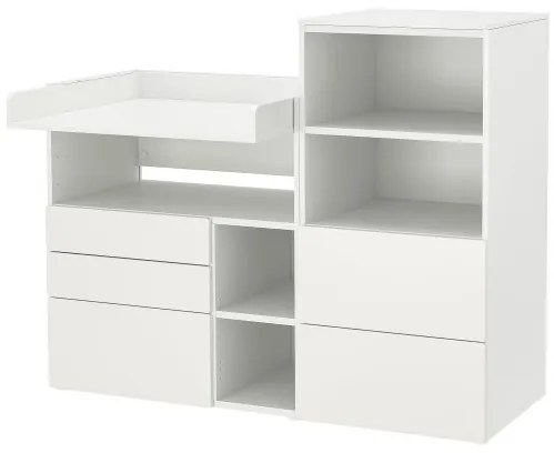 SMASTAD/PLATSA αλλαξιέρα με βιβλιοθήκη, 150x79x123 cm 195.832.29
