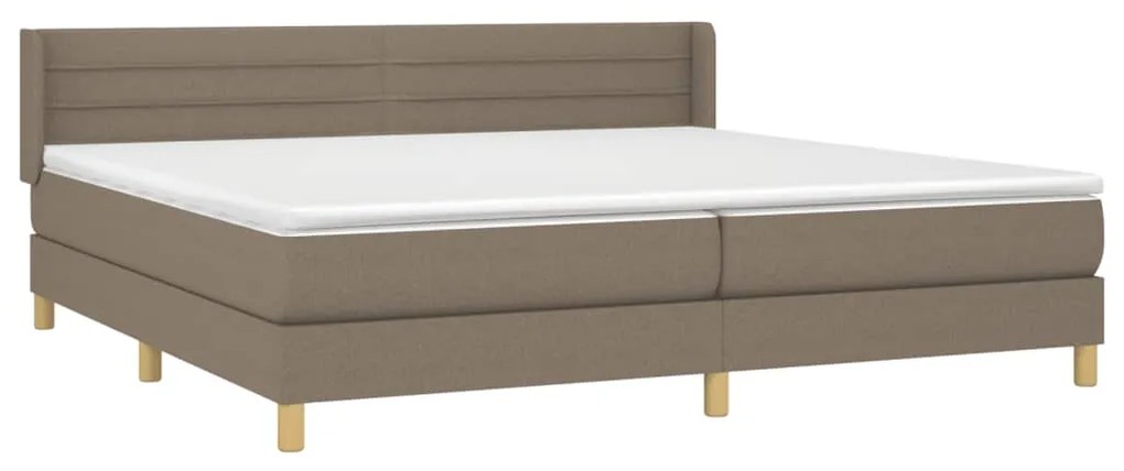 ΚΡΕΒΑΤΙ BOXSPRING ΜΕ ΣΤΡΩΜΑ TAUPE 200X200 ΕΚ. ΥΦΑΣΜΑΤΙΝΟ 3130381