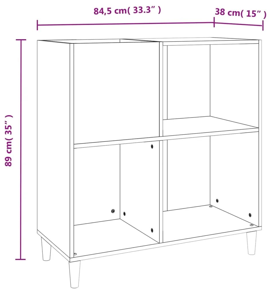 ΔΙΣΚΟΘΗΚΗ ΜΑΥΡΗ 84,5 X 38 X 89 ΕΚ. ΑΠΟ ΕΠΕΞΕΡΓΑΣΜΕΝΟ ΞΥΛΟ 831990