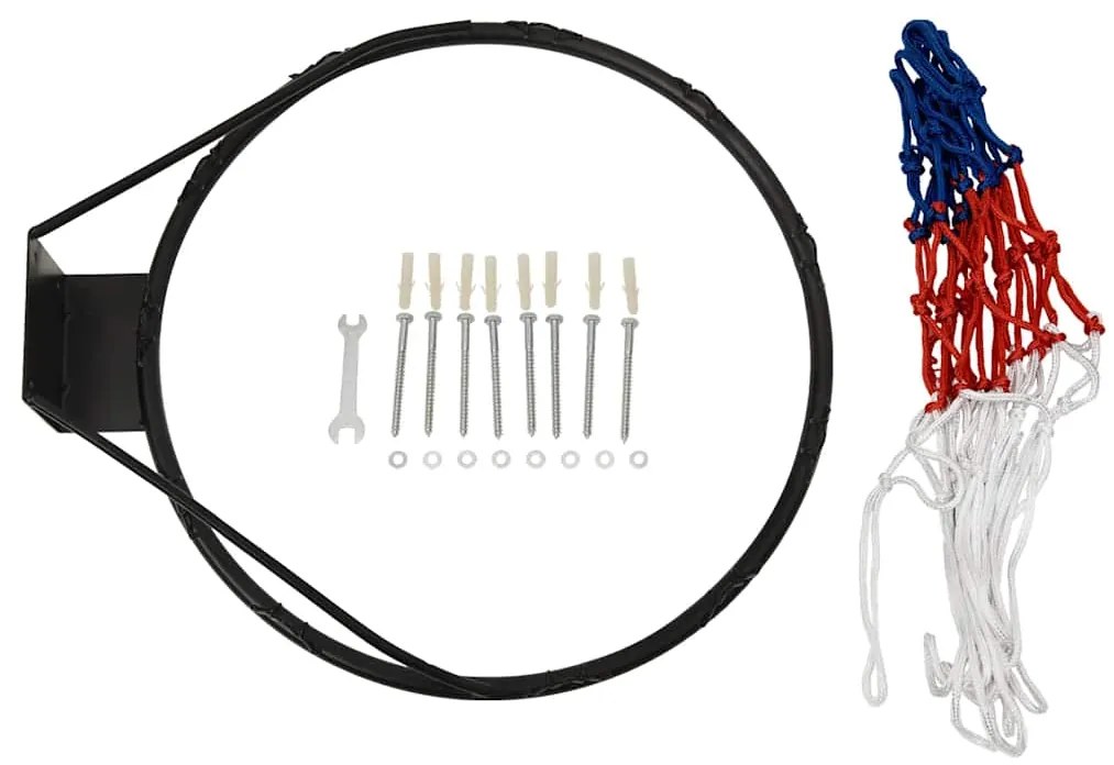 vidaXL Ταμπλό Μπασκέτας Λευκό 71 x 45 x 2 εκ. από Πολυαιθυλένιο