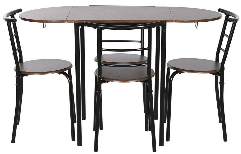 Σετ Τραπέζι με 4 Καρέκλες DKD Home Decor 121 x 55 x 78 cm