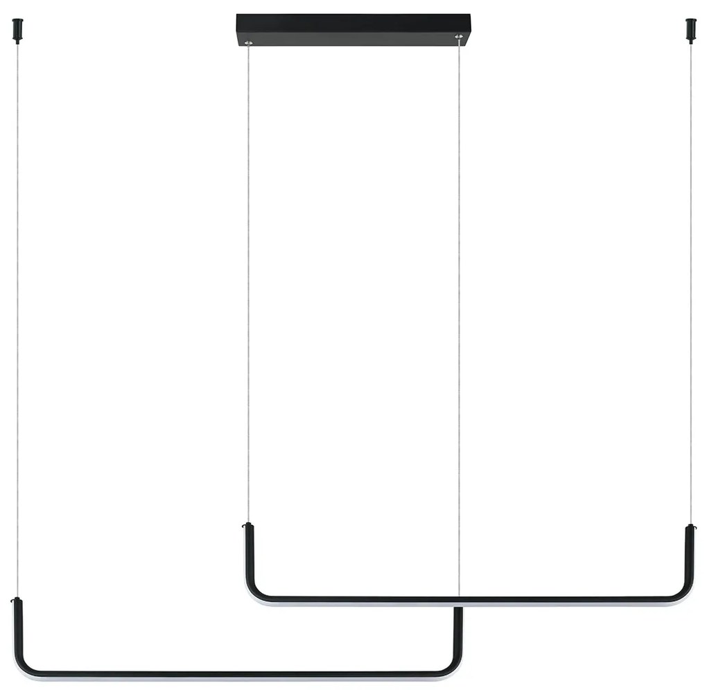 Φωτιστικό Οροφής LED Dimmable Zambelis 22010 Black Matt