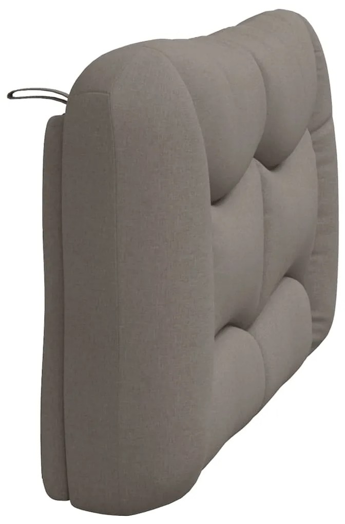 vidaXL Μαξιλάρι για Κεφαλάρι Μαύρο Taupe 140 εκ. Υφασμάτινο