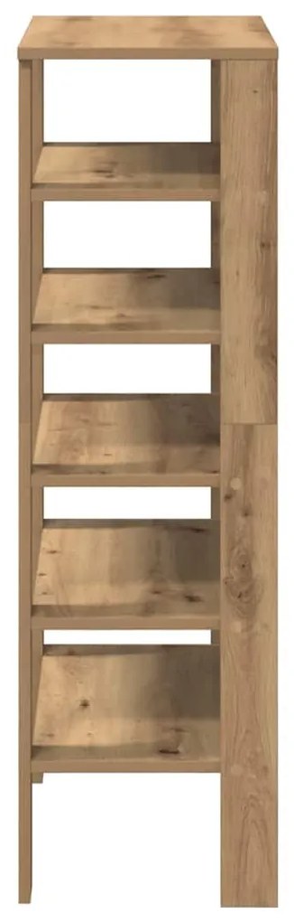 vidaXL Ράφι παπουτσιών  Artisan Oak 61x32x105 cm Κατασκευασμένο ξύλο