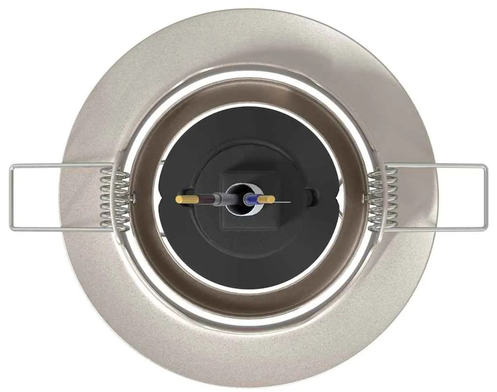 vidaXL Εσοχή Φωτιστικά 12 τεμ Στρογγυλά GU10 Ασημί Ø90 mm Χάλυβας