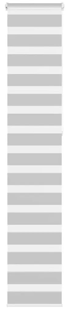 vidaXL Ζέβρα τυφλή Ανοιχτό Γκρι Πλάτος υφάσματος 40,9 εκ. Πολυεστέρας