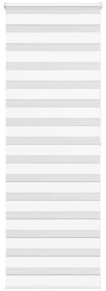 vidaXL Ζέβρα τυφλή Λευκό Πλάτος υφάσματος 70,9 εκ. Πολυεστέρας