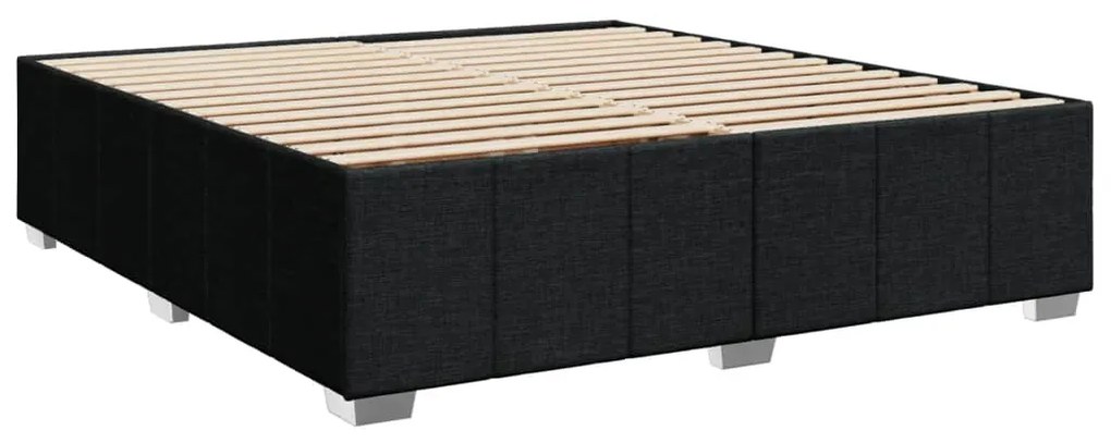 ΚΡΕΒΑΤΙ BOXSPRING ΜΕ ΣΤΡΩΜΑ ΜΑΥΡΟ 200X200 ΕΚ. ΥΦΑΣΜΑΤΙΝΟ 3285500