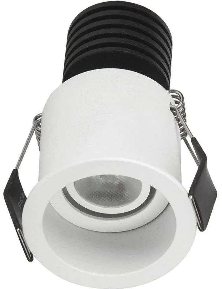 Σποτ Χωνευτό VK/04220/W/W Φ5,5cm Led 89Lm 3W 3000K White VKLed Στρόγγυλο