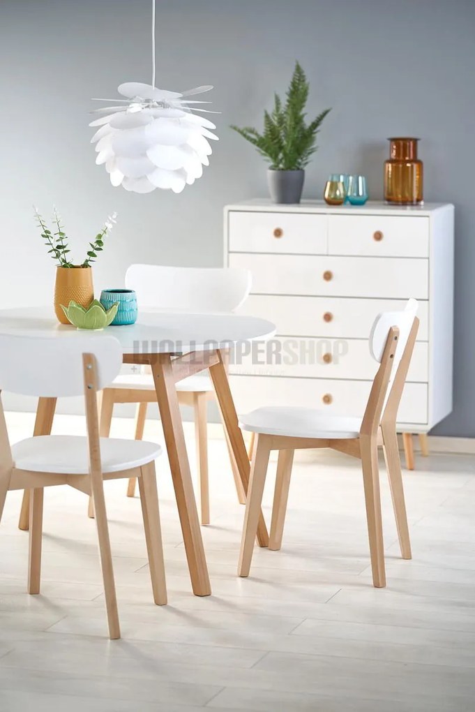 Καρέκλα Λευκή Ξύλινη 45x50x81