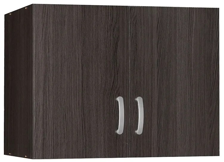 Ντουλάπα δίφυλλη και πατάρι Zelia pakoworld wenge 79x42x240εκ. (1 τεμάχια)