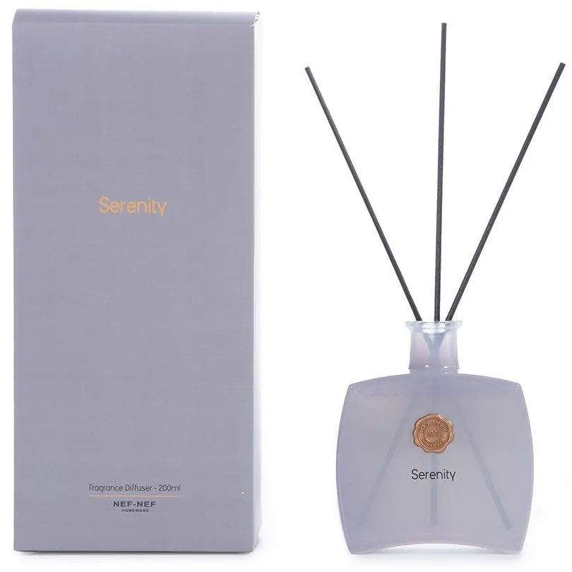 Αρωματικό Χώρου Με Στικς Serenity 200ml Grey Nef-Nef Homeware