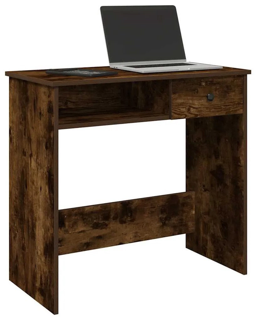 Γραφείο Καπνιστή Δρυς 80 x 40 x 75 εκ. από Επεξεργασμένο Ξύλο