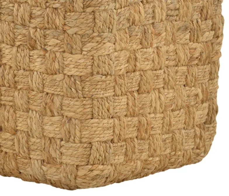 Σκαμπό Aropion Inart μπεζ 100% γιούτα 40x40x40εκ