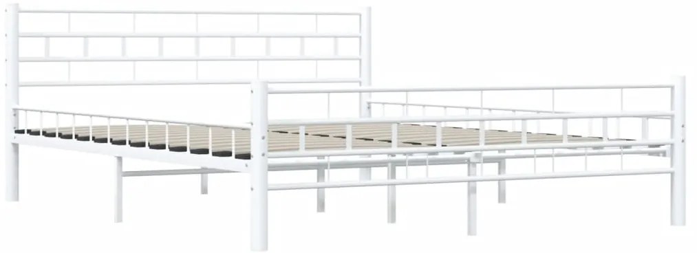 vidaXL Πλαίσιο Κρεβατιού Λευκό 160 x 200 εκ. Μεταλλικό