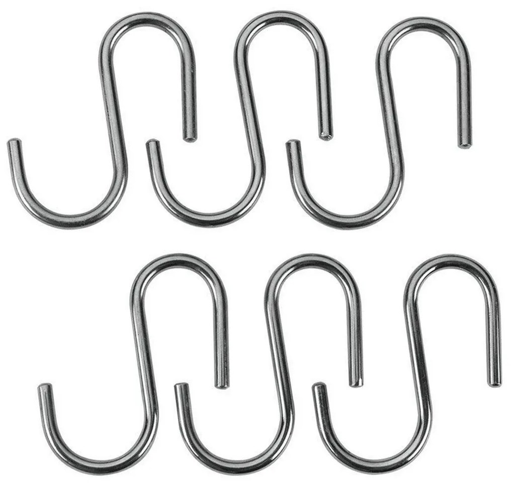 Γάντζος για κρέμασμα Metaltex Lonardo Chrome Μέταλλο 6,5 cm 6 Τεμάχια