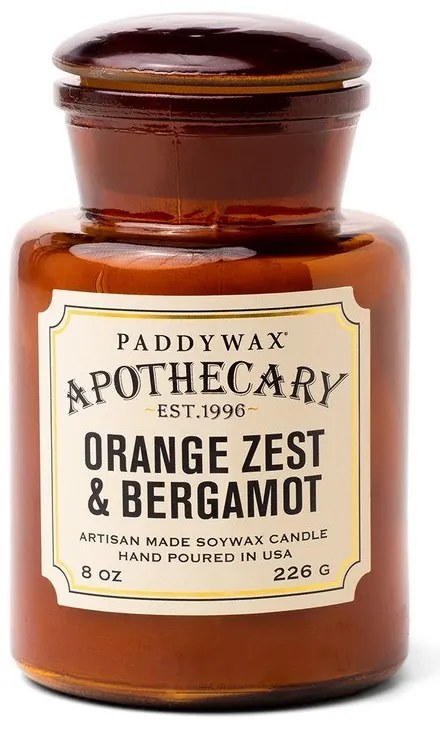 Κερί Σόγιας Αρωματικό Apothecary Orange Zest And Bergamot 226gr Paddywax Κερί Σόγιας