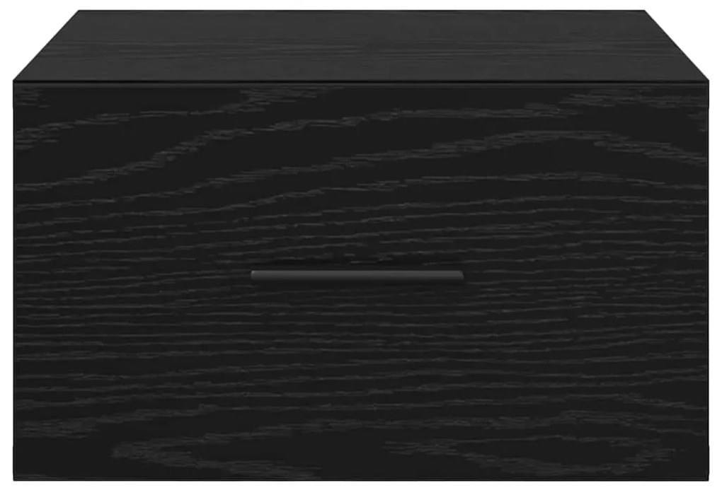 vidaXL Κομοδίνο 2 pcs Μαύρη δρυς 35 x 35 x 20 εκ Επεξεργασμένο ξύλο