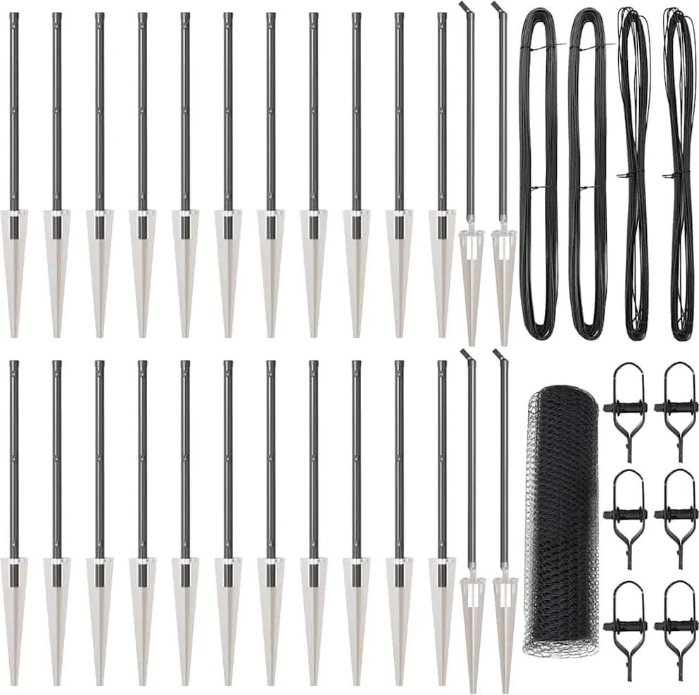 vidaXL Στύλος Περιφράξεων Γκρι