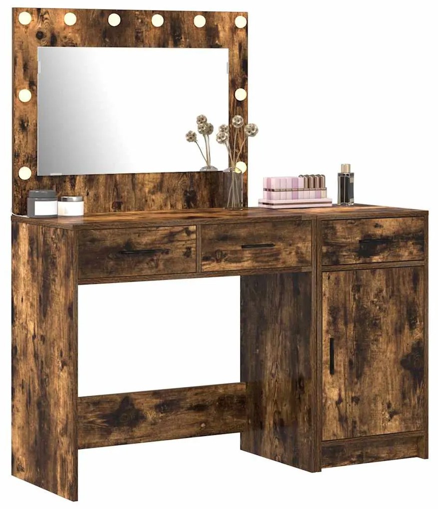 vidaXL Τραπέζι περιποίησης με συρτάρι 2 pcs Καφέ 40 x 41 x 75 εκ