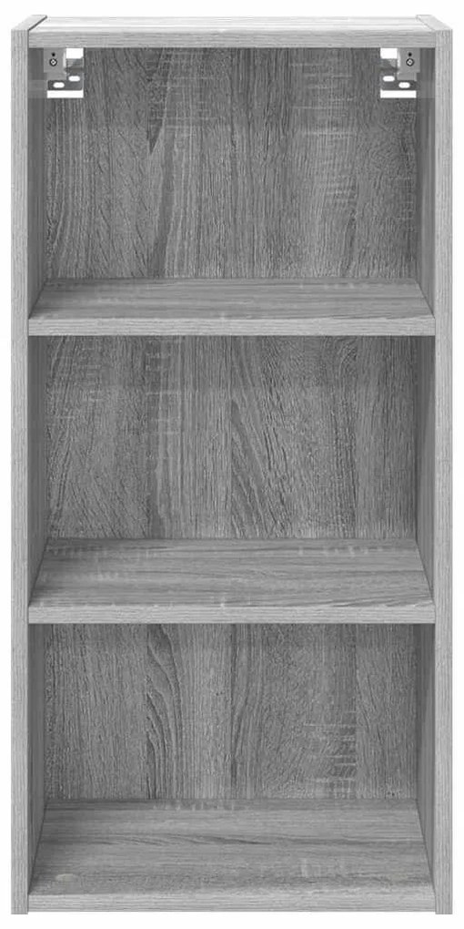 vidaXL Κρεμαστό ντουλάπι Riga Γκρίζο Σονομα 40 x 29,5 x 80 εκ.