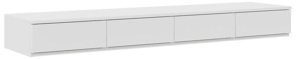 vidaXL Συρτάρια Κρεβατιού Λευκό 150x36,5x16,5 εκ Επεξεργασμένου Ξύλου