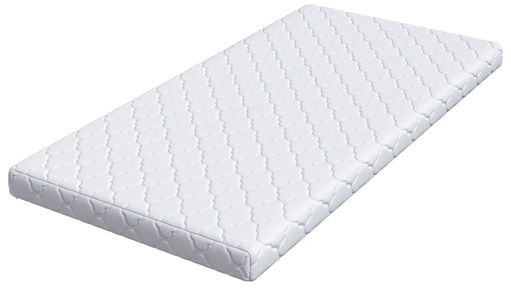 vidaXL Στρώματα Λευκό 190 x 90 cm 100% ύφασμα πολυεστέρα