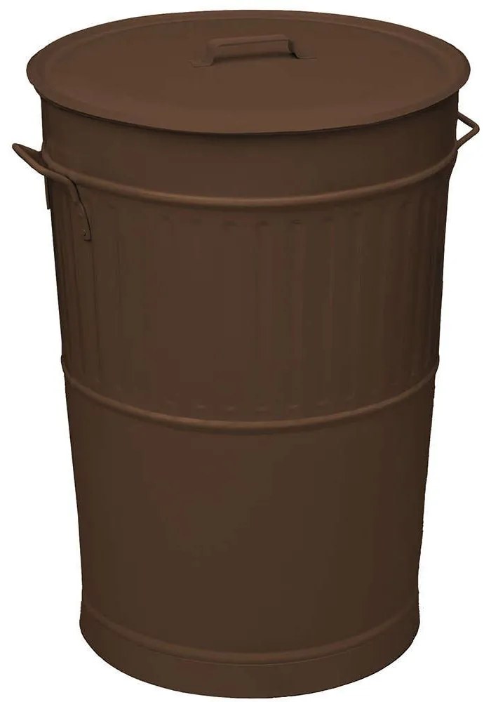Κάδος Απορριμμάτων Retro 4868-943 Φ48x68cm 100lt Wenge Ατσάλι