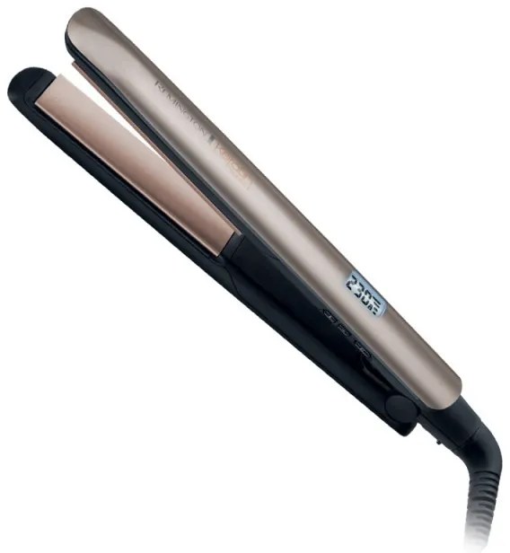 Ισιωτική μαλλιών Remington S8540 Keratin Protect, Κεραμικές πλάκες, 9 ρυθμίσεις θερμοκρασίας, 150°C - 230°C, Οθόνη LCD , Χρυσό/Μαύρο