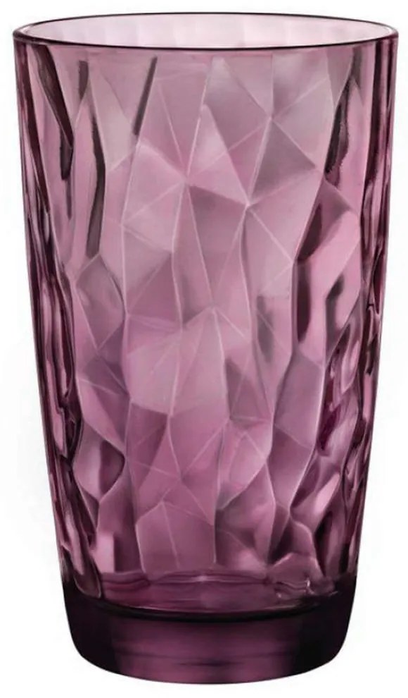 Ποτήρι Σωλήνα Diamond BR00125501 470ml Rock Purple Bormioli Rocco Glass