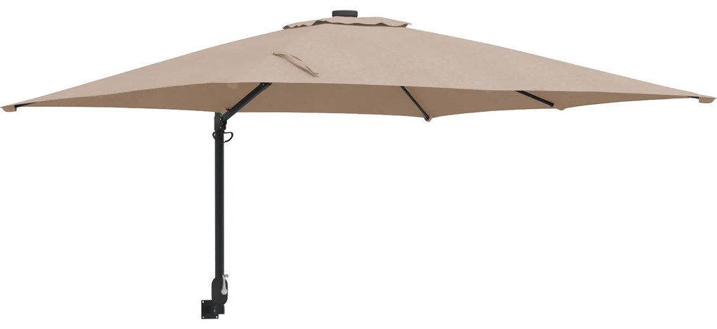 vidaXL Ομπρέλα Τοίχου Κήπου Ταπέ 247 cm