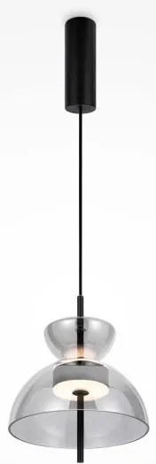Κρεμαστό Φωτιστικό Οροφής LED 12W Γυαλί 30,3cm Bangkok Maytoni MOD185PL-L6B3K5 Φιμέ/Smoke