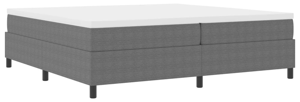 vidaXL Κρεβάτι Box Spring Ανοιχτό Γκρι 200x200 εκ Τσαντόν