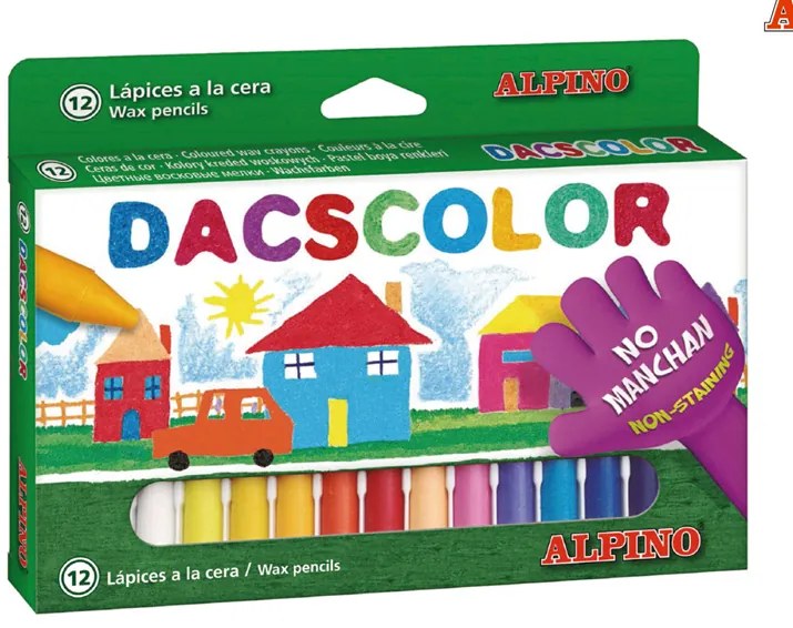 ALPINO χρωματιστές κηρομπογιές DC050290, 12 τμχ
