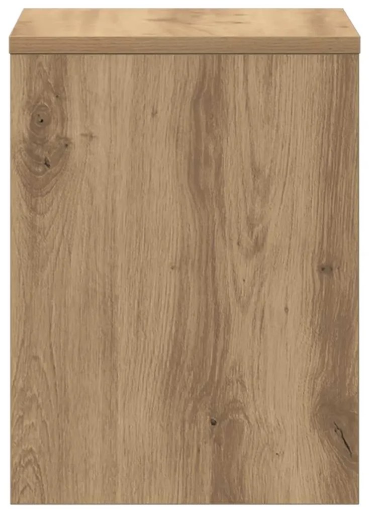 vidaXL Κομοδίνο Χρώμα Αρτισιανή Δρυς 40 x 30 x 40 εκ. από Επεξ. Ξύλο
