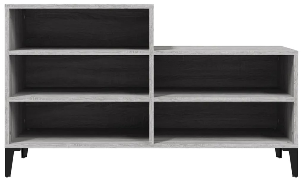vidaXL Παπουτσοθήκη Γκρι Sonoma 102x36x60 εκ. από Επεξεργασμένο Ξύλο