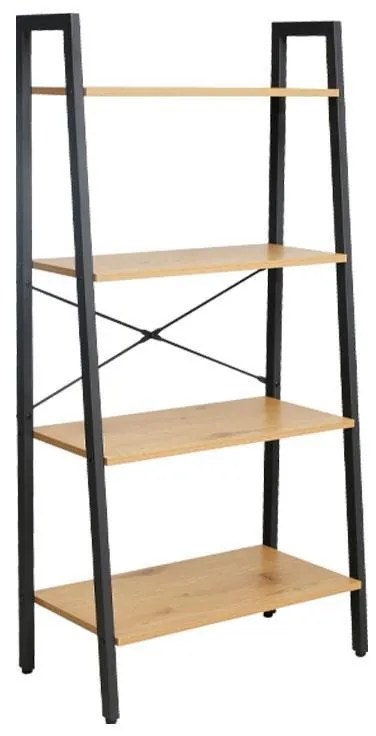 Βιβλιοθήκη - Ραφιέρα Fonzy με 4 Ράφια Fylliana Sonoma 64x34x130 εκ. 64x34x130 εκ.