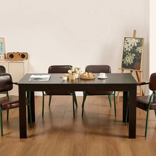 VEVOR 63in Rectangle Dining Table Wood Kitchen Table for 4-6 Person (Only Table)