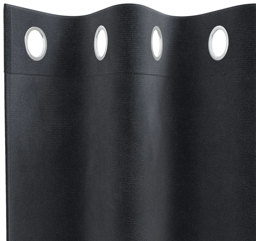 vidaXL Κουρτίνες με κουρτίνες 2 pcs Σκούρο γκρι 140 x 140 cm Βελούδο
